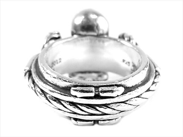 CHROME HEARTS クロムハーツ（原本有） 国内正規店原本付属 FT HRRSTTR CABLE SML フォティ ハリスティーター スモール ケーブル スカル リング シルバー 14号程度【美品】【中古】