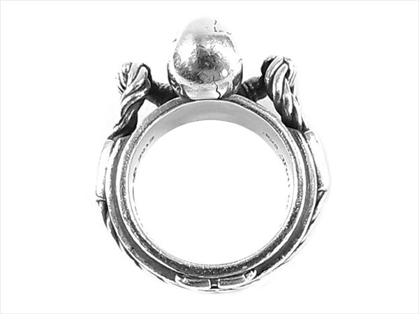 CHROME HEARTS クロムハーツ（原本有） 国内正規店原本付属 FT HRRSTTR CABLE SML フォティ ハリスティーター スモール ケーブル スカル リング シルバー 14号程度【美品】【中古】