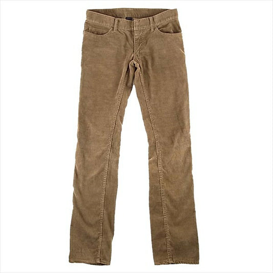 Pledge プレッジ スーパースリム コーデュロイ パンツ ブラウン系 46【中古】