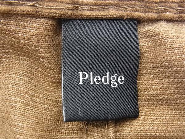 Pledge プレッジ スーパースリム コーデュロイ パンツ ブラウン系 46【中古】