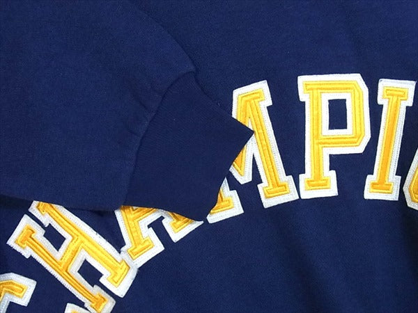 Champion チャンピオン CW-Q003 クルー ネック レディース スウェット ネイビー系 M【美品】【中古】