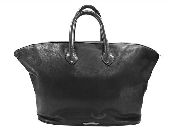 CHROME HEARTS クロムハーツ（原本有） 国内正規店原本付属 GILLES CEME CRS セメタリー クロス パッチ ボストン バッグ ブラック系【美品】【中古】