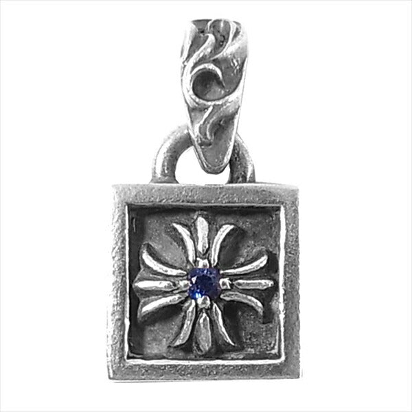 CHROME HEARTS クロムハーツ（原本無） FRAMED CH PLUS 1SAP フレームドCHプラス ネックレス トップ ペンダントトップ シルバー【中古】