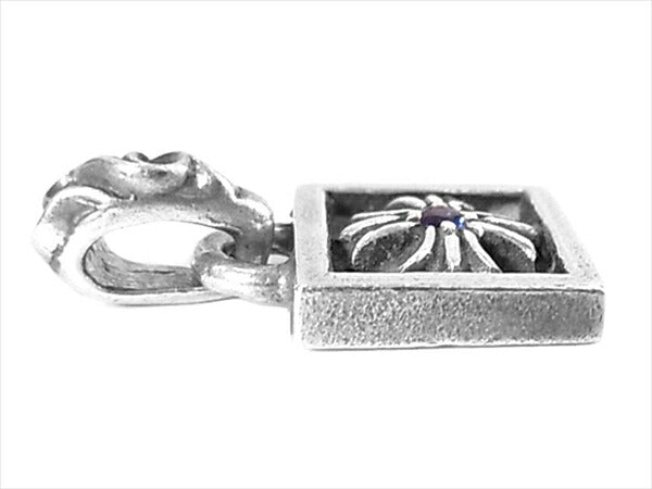 CHROME HEARTS クロムハーツ（原本無） FRAMED CH PLUS 1SAP フレームドCHプラス ネックレス トップ ペンダントトップ シルバー【中古】