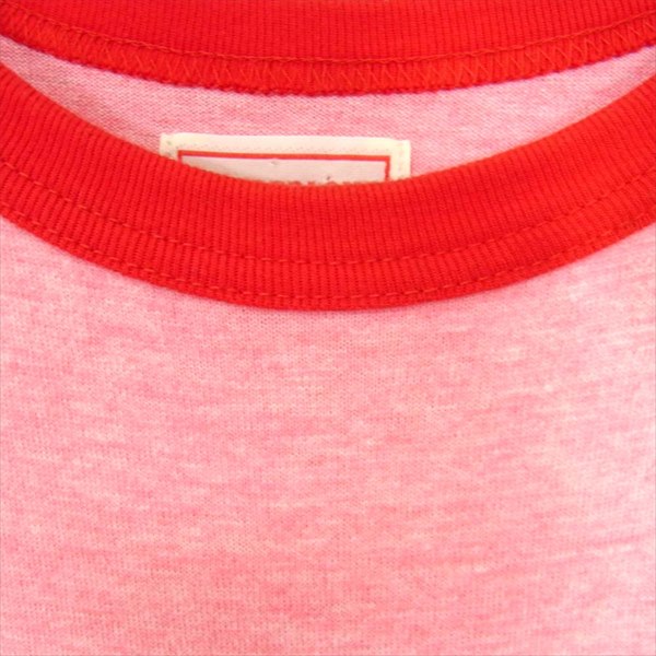 TENDERLOIN テンダーロイン クルーネック プリント Tシャツ 七分袖 ナンバー カットソー レッド系 レッド系 Ｍ【中古】