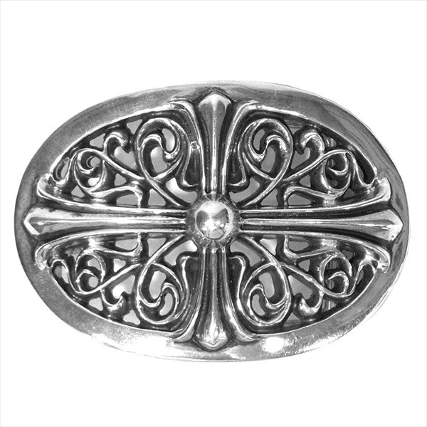 CHROME HEARTS クロムハーツ（原本無） BUCKL OVAL CROSS1.0 クラシック オーバル クロス バックル その他アクセサリー シルバー【中古】
