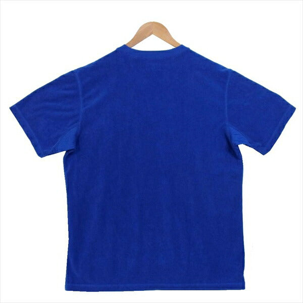 Supreme シュプリーム 19SS Terry Pocket Tee パイル 半袖 胸ポケット 半袖Tシャツ ロゴ刺繍  ブルー系 L【中古】