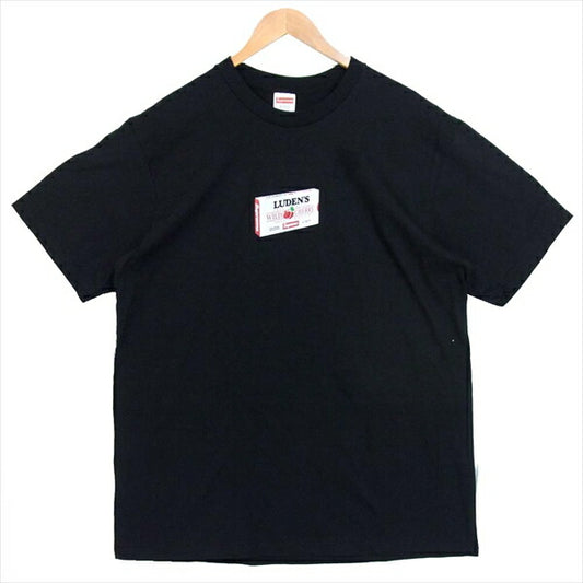 Supreme シュプリーム 18AW Ludens Tee WILD CHERRY 半袖Tシャツ 半袖 USA製 コットン 黒 L【中古】