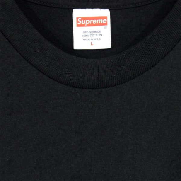 Supreme シュプリーム 18AW Ludens Tee WILD CHERRY 半袖Tシャツ 半袖 USA製 コットン 黒 L【中古】