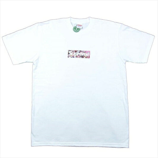 Supreme シュプリーム × 村上隆 COVID-19 Relief Box Logo Tee レリーフ ボックスロゴ Tシャツ ホワイト系 M【新古品】【未使用】【中古】