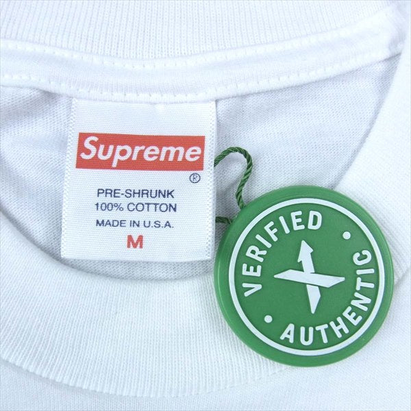Supreme シュプリーム × 村上隆 COVID-19 Relief Box Logo Tee レリーフ ボックスロゴ Tシャツ ホワイト系 M【新古品】【未使用】【中古】