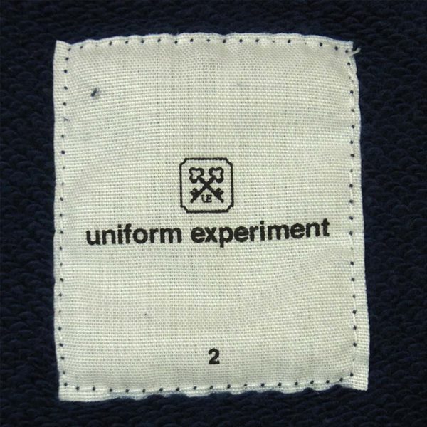 uniform experiment ユニフォームエクスペリメント WAPPEN CREW NECK SWEAT スウェット 紺系 2【中古】