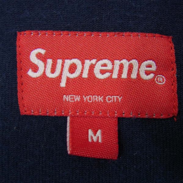 Supreme シュプリーム 16AW Velour Crewneck ベロア クルーネック スウェット カットソー ダークネイビー系 Ｍ【中古】