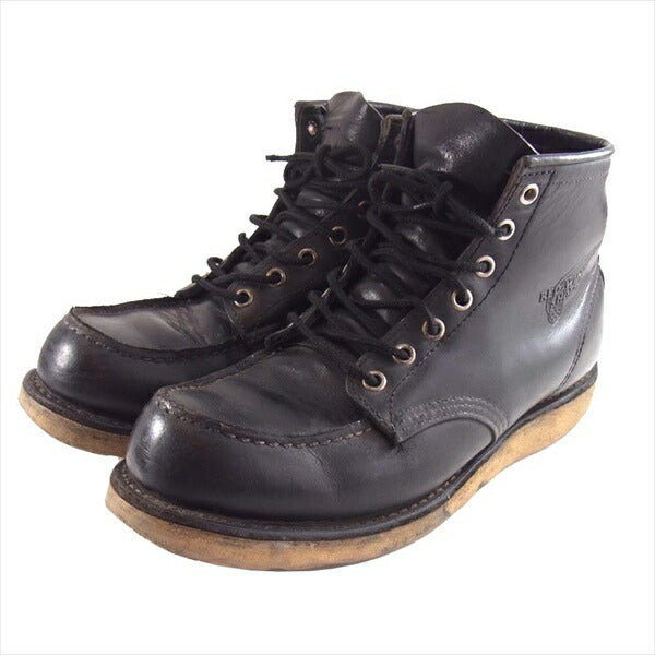 RED WING レッドウィング 8130 アイリッシュ セッター メンズ USA製 ワークブーツ ブラック系 8D【中古】