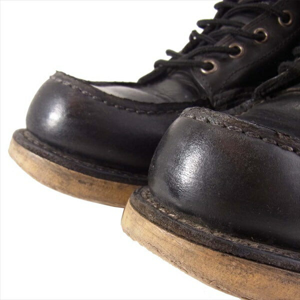 RED WING レッドウィング 8130 アイリッシュ セッター メンズ USA製 ワークブーツ ブラック系 8D【中古】