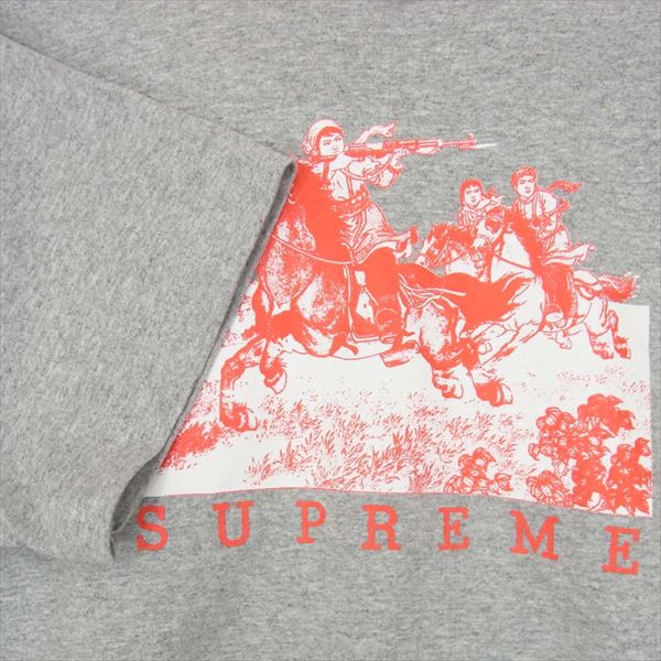 Supreme シュプリーム 19SS Riders Tee ライダース プリント 半袖 コットン アメリカ製 グレー系 Ｓ【新古品】【未使用】【中古】