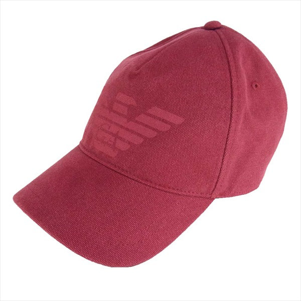 Emporio Armani エンポリオ・アルマーニ ロゴキャップ ブランドロゴ コットン キャップ エンジ系 UNI【中古】