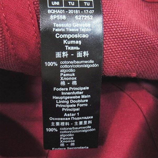 Emporio Armani エンポリオ・アルマーニ ロゴキャップ ブランドロゴ コットン キャップ エンジ系 UNI【中古】