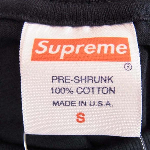 Supreme シュプリーム 18AW Life Sucks Die Tee プリント 半袖 メンズ 紺 S【美品】【中古】