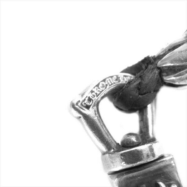 CHROME HEARTS クロムハーツ（原本無） CH LANYARD ランヤード クロス クリップ ホルダー ネックレス 黒系 全長45cm程度【中古】