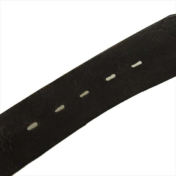 TENDERLOIN テンダーロイン ロゴスタッズ レザー ベルト レザーベルト ブラック系 34【中古】