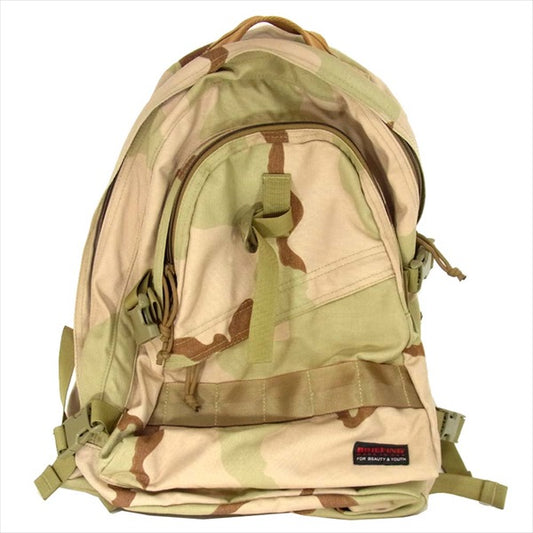BRIEFING ブリーフィング BEAUTY&YOUTH MILITALY BACKPACK カモフラ柄 迷彩 ライトブラウン系【中古】