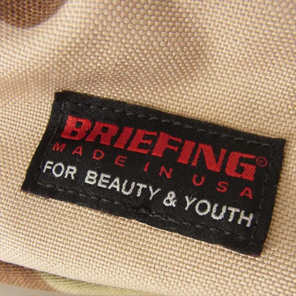 BRIEFING ブリーフィング BEAUTY&YOUTH MILITALY BACKPACK カモフラ柄 迷彩 ライトブラウン系【中古】