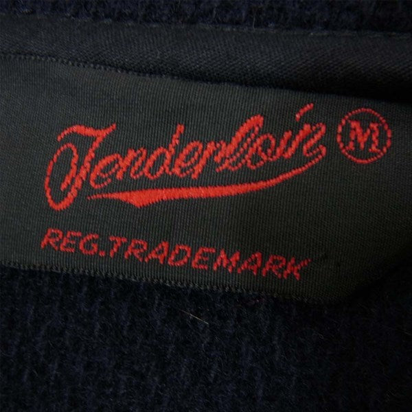 TENDERLOIN テンダーロイン T-WOOL WORK JKT ウール ワーク レザー 切替 ジャケット ネイビー系 ネイビー系 M【中古】