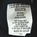 TENDERLOIN テンダーロイン T-WOOL WORK JKT ウール ワーク レザー 切替 ジャケット ネイビー系 ネイビー系 M【中古】