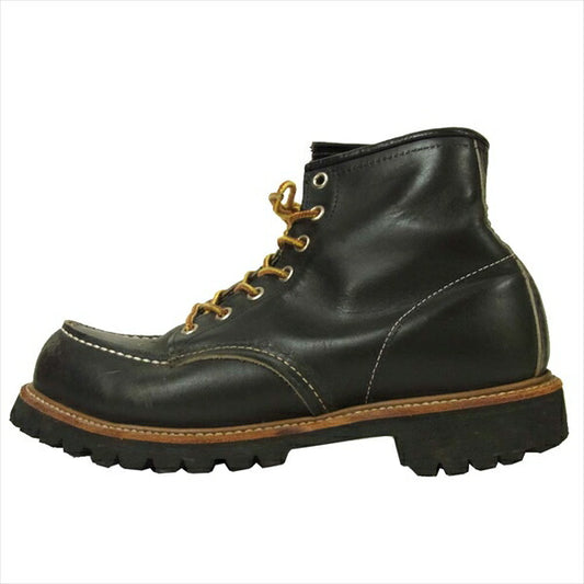 RED WING レッドウィング 8176 四角犬タグ 90s ビブラムソール モックトゥ ブーツ モックトゥブーツ ブラック系 ブラック系 US8D【中古】