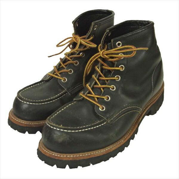 RED WING レッドウィング 8176 四角犬タグ 90s ビブラムソール モックトゥ ブーツ モックトゥブーツ ブラック系 ブラック系 US8D【中古】