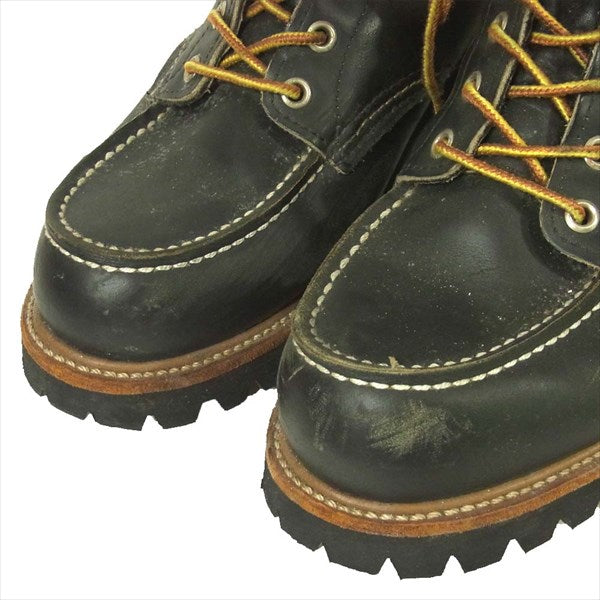 RED WING レッドウィング 8176 四角犬タグ 90s ビブラムソール モックトゥ ブーツ モックトゥブーツ ブラック系 ブラック系 US8D【中古】