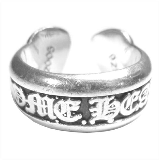 CHROME HEARTS クロムハーツ（原本無） 銀 ロゴ スモール ラベル 指輪 リング シルバー シルバー 6号程度【中古】