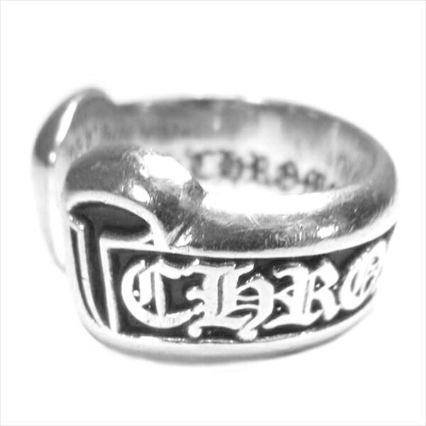 CHROME HEARTS クロムハーツ（原本無） 銀 ロゴ スモール ラベル 指輪 リング シルバー シルバー 6号程度【中古】