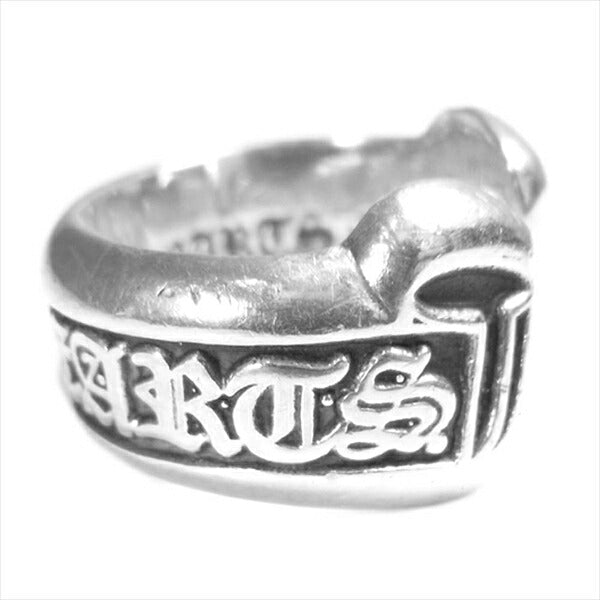 CHROME HEARTS クロムハーツ（原本無） 銀 ロゴ スモール ラベル 指輪 リング シルバー シルバー 6号程度【中古】