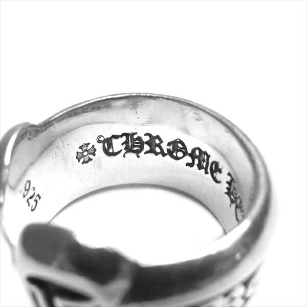 CHROME HEARTS クロムハーツ（原本無） 銀 ロゴ スモール ラベル 指輪 リング シルバー シルバー 6号程度【中古】