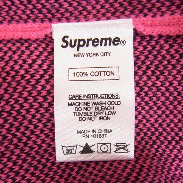 Supreme シュプリーム 17SS Bones Sweater ボーン セーター メンズ コットン ニット ピンク系 S【中古】