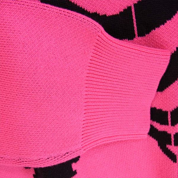 Supreme シュプリーム 17SS Bones Sweater ボーン セーター メンズ コットン ニット ピンク系 S【中古】