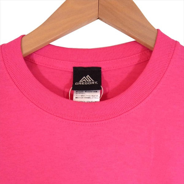 GREGORY グレゴリー 半袖 ロゴプリント カットソー Tシャツ ピンク系 S【極上美品】【中古】