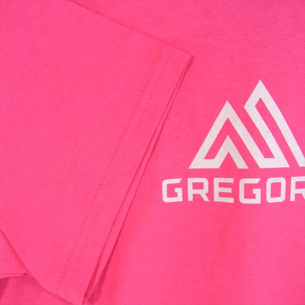 GREGORY グレゴリー 半袖 ロゴプリント カットソー Tシャツ ピンク系 S【極上美品】【中古】