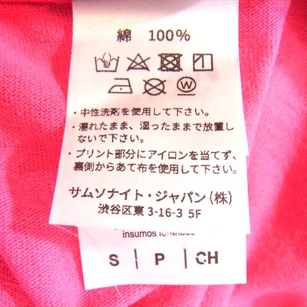 GREGORY グレゴリー 半袖 ロゴプリント カットソー Tシャツ ピンク系 S【極上美品】【中古】