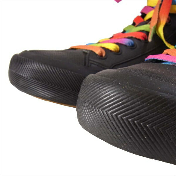 LOUIS VUITTON ルイ・ヴィトン MS1127 タトゥー・ライン レースアップ ハイカットスニーカー レインボー ブラック系 6 1/2【極上美品】【中古】