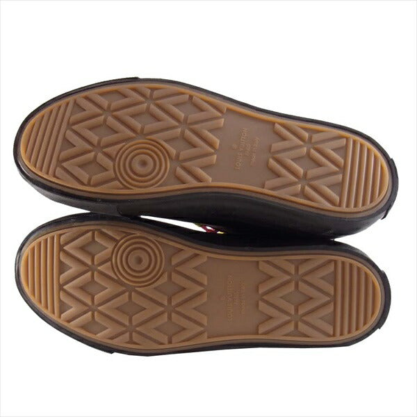 LOUIS VUITTON ルイ・ヴィトン MS1127 タトゥー・ライン レースアップ ハイカットスニーカー レインボー ブラック系 6 1/2【極上美品】【中古】