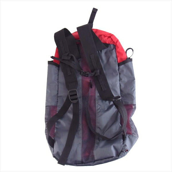WOOLRICH ウールリッチ ナイロン デイパック リュック グレー×赤 F【新古品】【未使用】【中古】