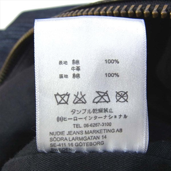 Nudie Jeans ヌーディージーンズ レザー×デニム トートバッグ インディゴブルー系【中古】