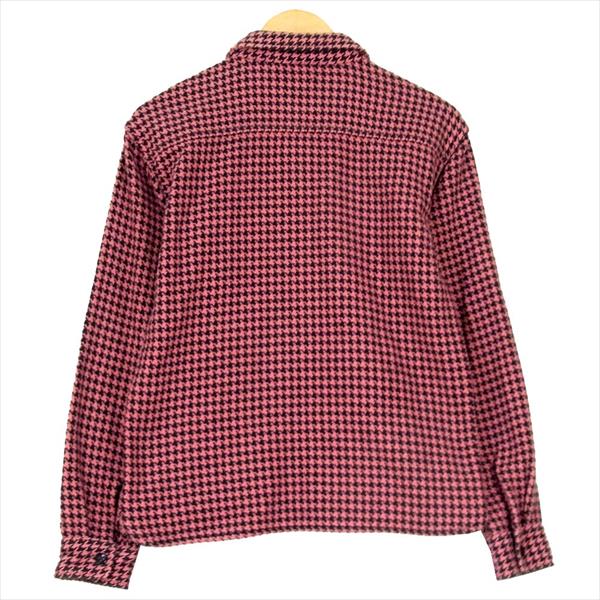 THE FLAT HEAD ザフラットヘッド HN-71W 千鳥 ベビーネル ワーク 日本製 長袖シャツ ピンク系 38【中古】