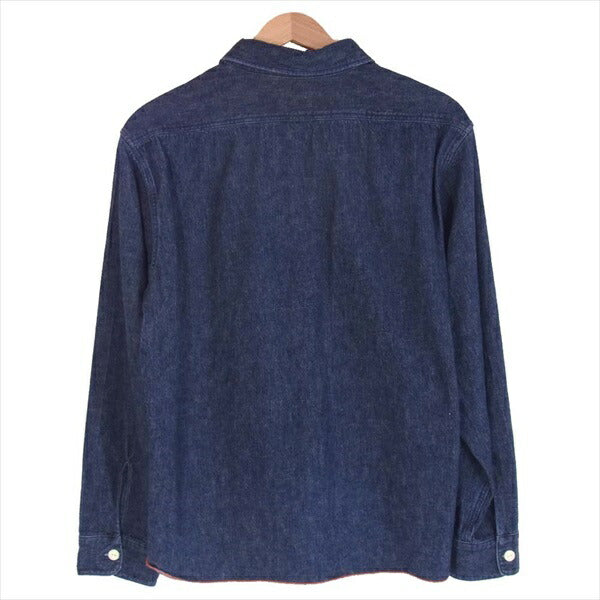 TENDERLOIN テンダーロイン T-DENIM WORK SHT デニム ワーク 長袖 シャツ デニムシャツ インディゴブルー系 インディゴブルー系 M【極上美品】【中古】