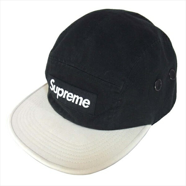 Supreme シュプリーム 19SS 2-TONE CAMP CAP 2トーン キャンプキャップ キャップ ロゴ コットン ブラック系【中古】