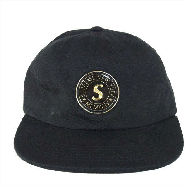 Supreme シュプリーム 19AW CHINO TWILL GEL S LOGO 6-PANEL チノ ツイル ジェル Sロゴ 6パネル ブラック系【美品】【中古】