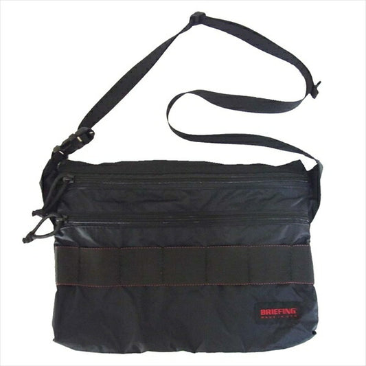 BRIEFING ブリーフィング QL SACOCHE サコッシュ ショルダー バッグ ロゴ USA製 ブラック系【中古】